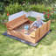 Kids Sandpit With Seating and Cover
