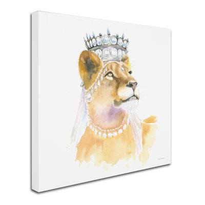 Netta 'Jungle Royalty II Crop' Print on Wrapped Canvas