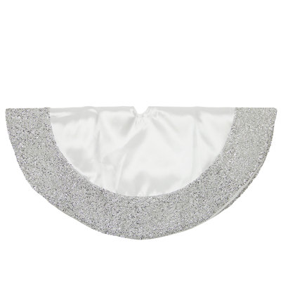 20" Mini Christmas Tree Skirt with Trim
