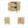 Marksbury 16'' W Modern 2-Drawer Nightstand with Charging Port (Set of 2)