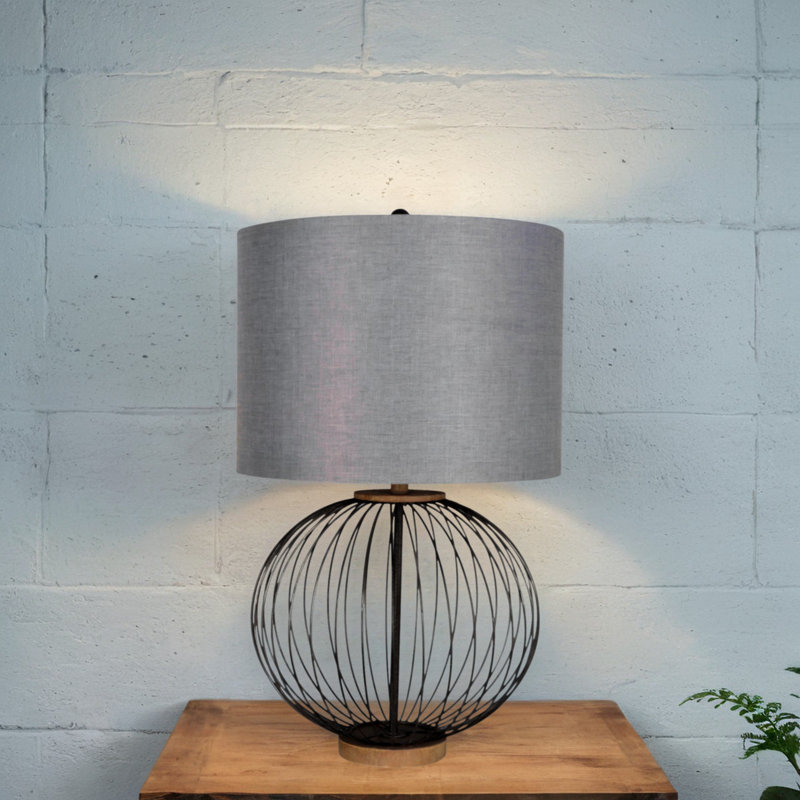 Metal and Polyresin Table Lamp
