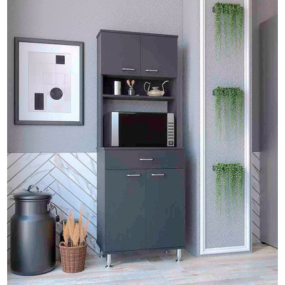 Armoire élégante à deux portes - H 66,81 po x l 14,21 po x P 23,91 po