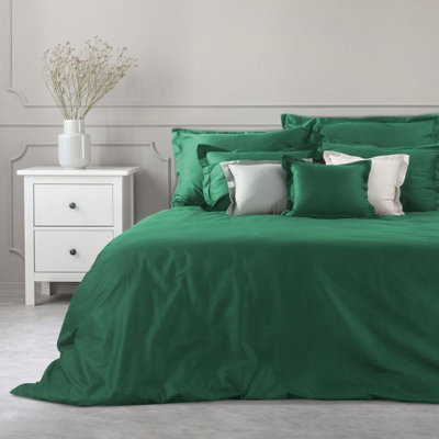 Grae Cotton Solid Colour Duvet Cover Set with Pillowcases Included