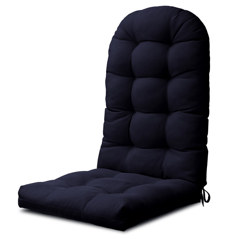 Adirondack Cushion Barrel Studio® 1 - Piece Outdoor Seat/Back Cushion, Navy