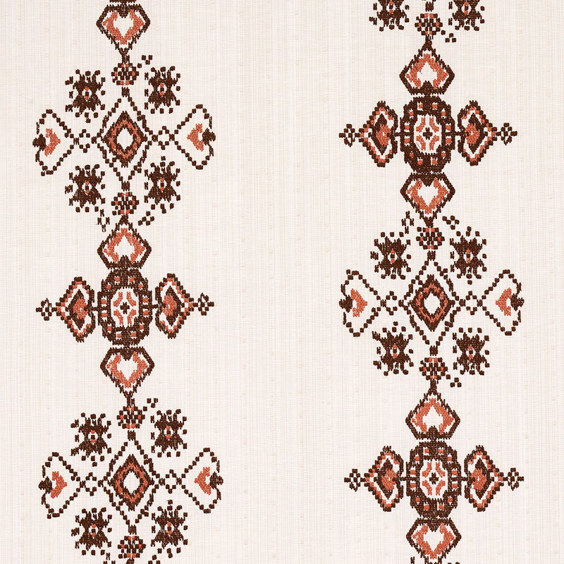 Nadira Embroidery Fabric, Cocoa