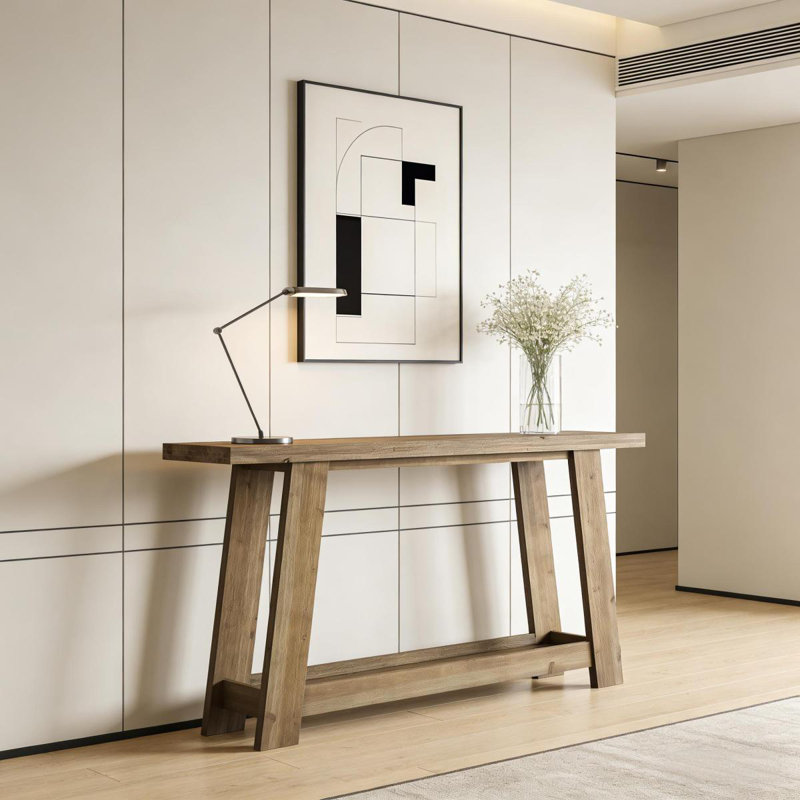 Narrow Sofa Table,Twotier Console Table,Wooden Entryway Table