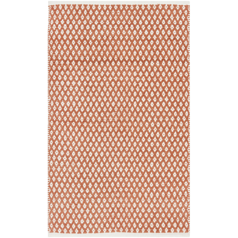 Alpizar Flat Weave Cotton Geometric Rug, Rectangle 2'6" x 4'