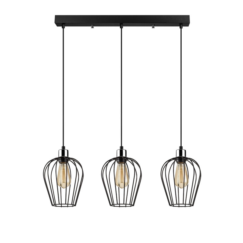 3 - Light Kitchen Island Geometric Pendant
