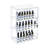 Acrylic Lockbox Countertop Display Case w/ 2 Shelves 12.375" wide