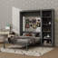 Grand lit escamotable compact avec rangement-405095198