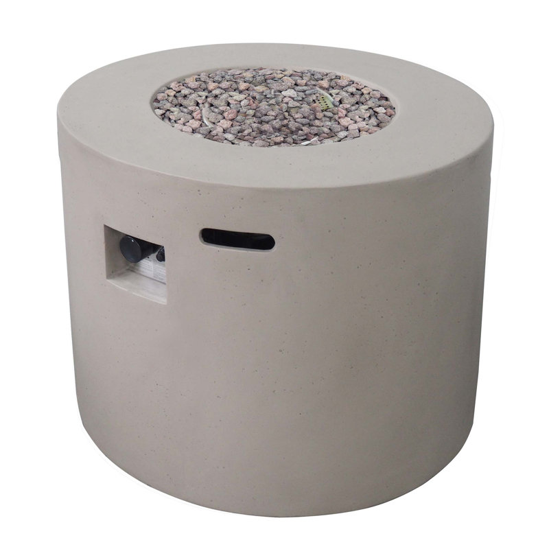 Foyer rond 31 po - 40 000 Btu, Gris clair