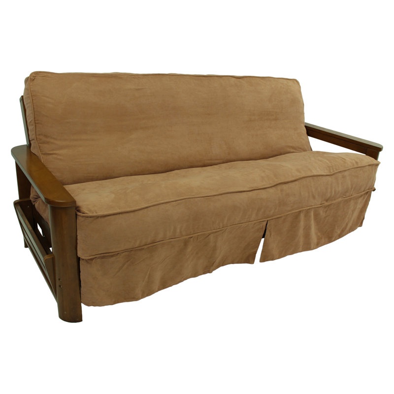 Housse pour futon à coussins carrés/rectangulaires, Café