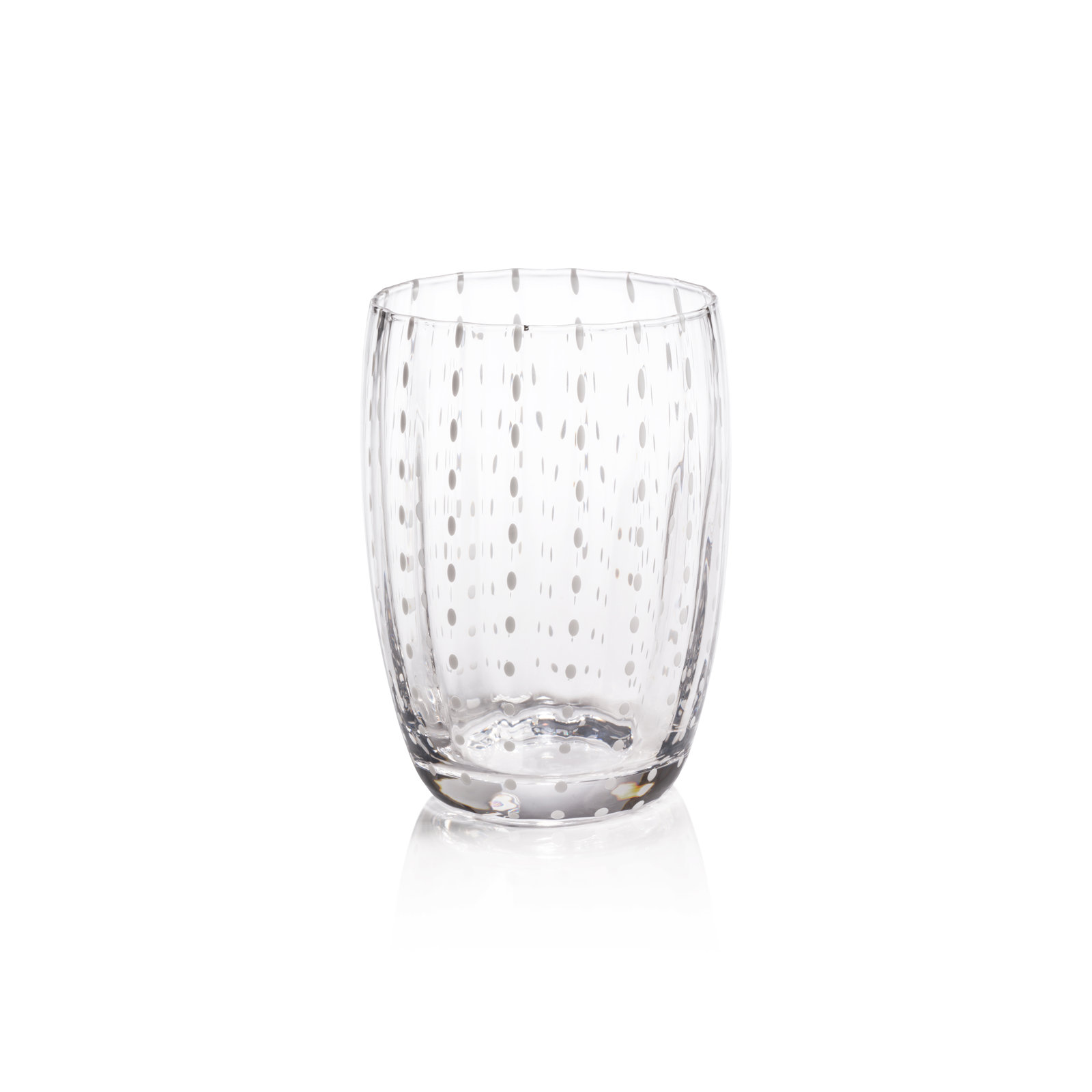 Pescara Dot Tumbler Glasses, Clear