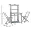 Ensemble bistro rectangulaire de 25,6 po de longueur en acacia pour 2 personnes Osvaldo-1164314984