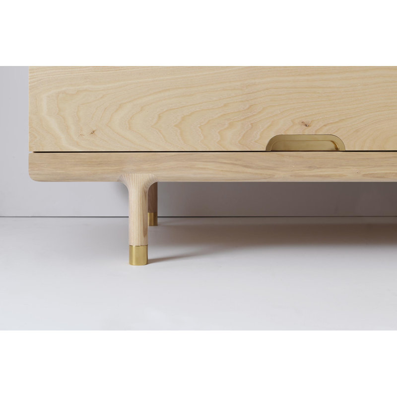 Simple 8 - Drawer Solid Wood Dresser, Ash