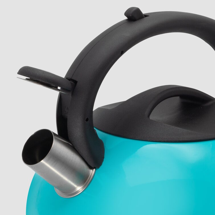 Cookpro 424T 3 qt. Stainless Steel Tea Kettle Teal