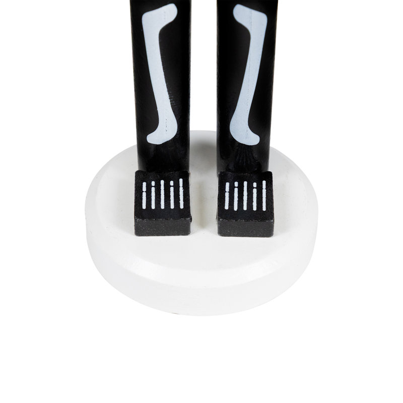 Casse-noisette 14 po noir et blanc Halloween