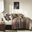 Édredon 7 pièces pour grand lit rouge - Édredon géométrique, coussins décoratifs inclus, rembourrage doux