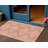 HomeRoots 3' X 5' Salmon And Ivory Geometric Washable Indoor Outdoor Area Rug