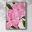 Reproduction encadrée néon rose poinsettias II - bois massif-143807514