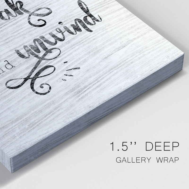 Relax Soak Unwind - Art textuel sur toile tendue, H 27 po x l 18 po x P 1 po