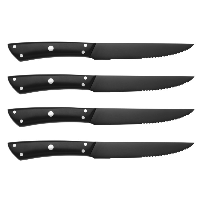 Henckels Noir 4-Pc Steak Knife Set