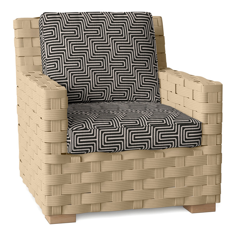 St. Barts Outdoor Armchair, Perigold Key Figure Onyx, St. Barts Natural Rope