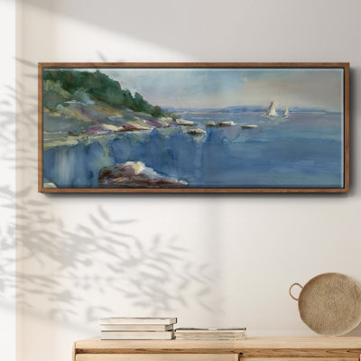 Sailing Bay- Framed Canvas