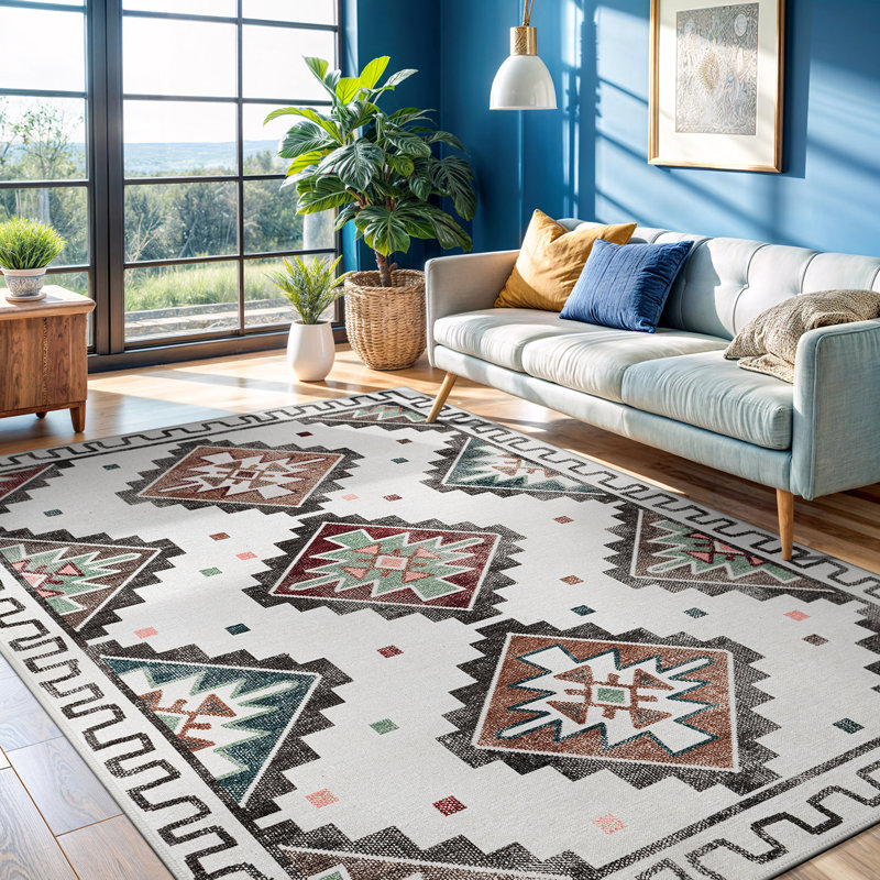 Tapis Koressa avec envers antidérapant, Rectangle 5 pi x 7 pi