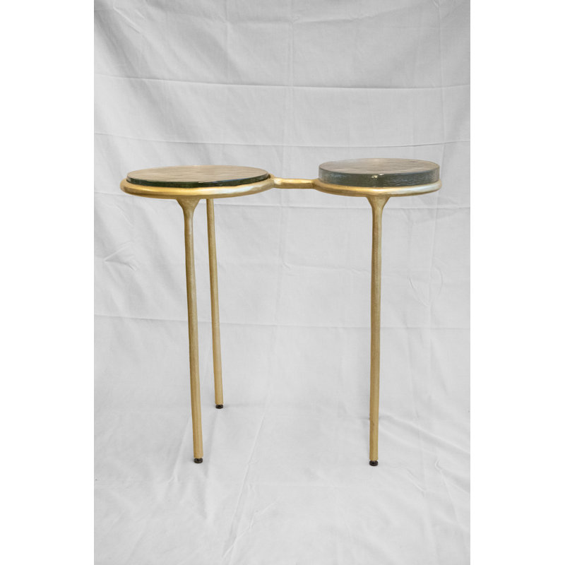 Glass Top End Table