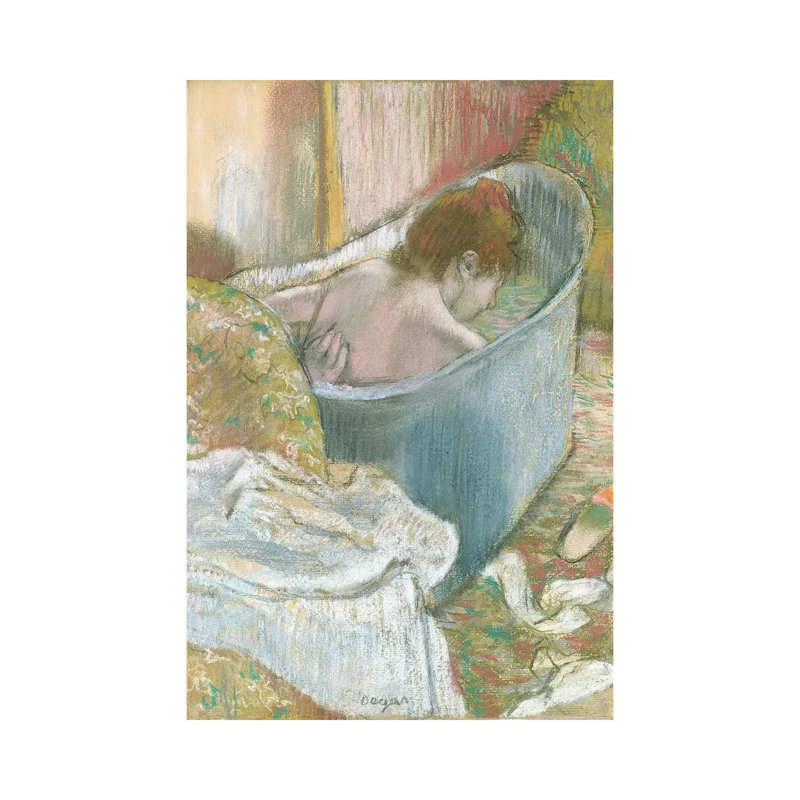 The Bath by Edgar Degas - Wrapped Canvas Painting, 66.04 cm H x 45.72 cm W x 1.91 cm D