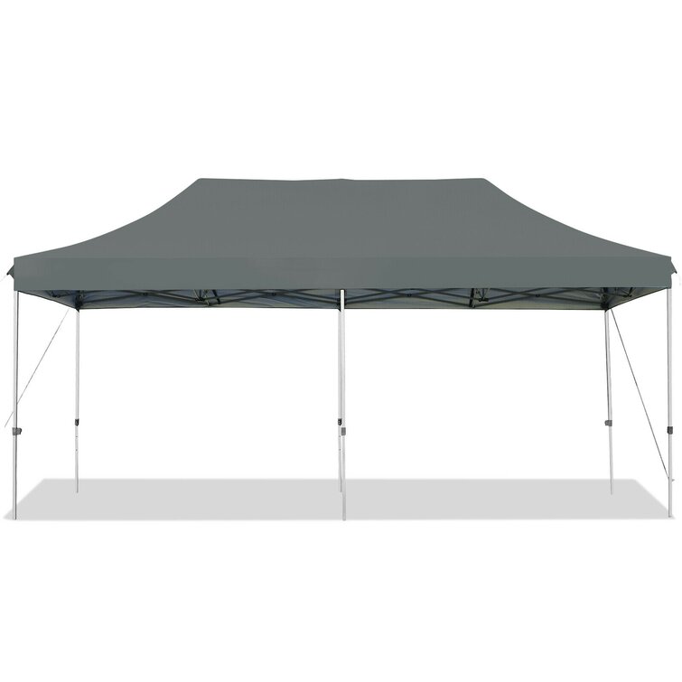 DreamDwell Home 30 Ft x 10 Ft Heavy Duty Steel Pop-Up Canopy with