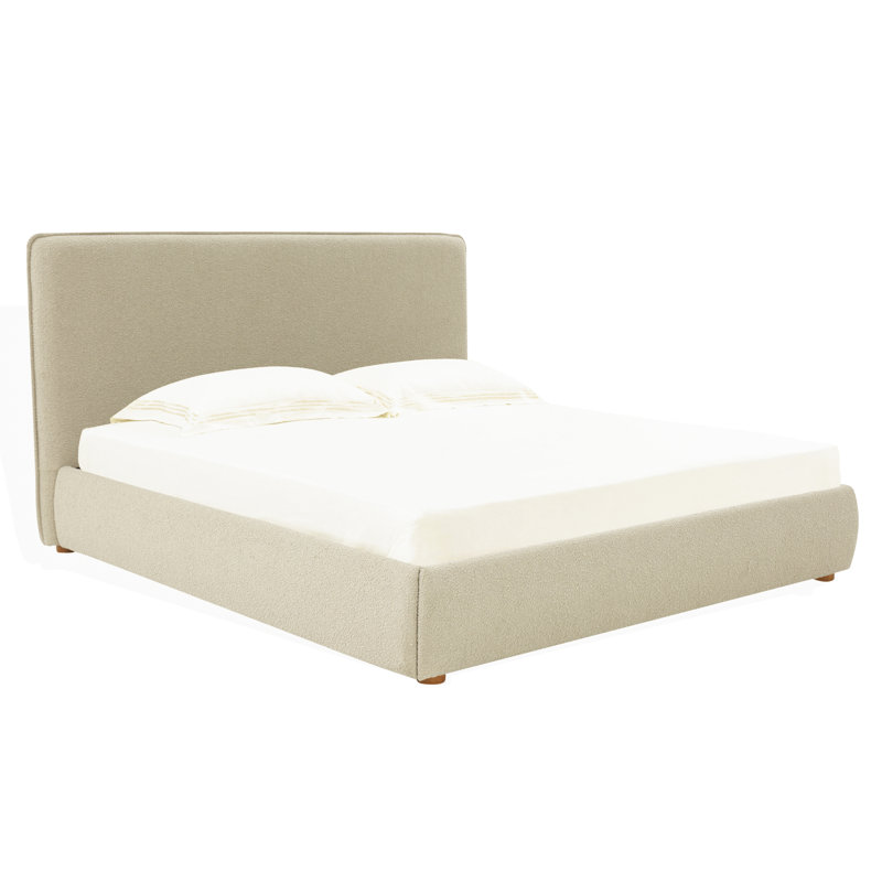 Callahan Upholstered Bed, Full / Double, Oatmeal Boucle