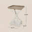 Table d'appoint style champêtre avec plateau à lèvres French Country