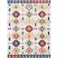 Tapis géométrique ivoire / brûlé Kinnen-424762176