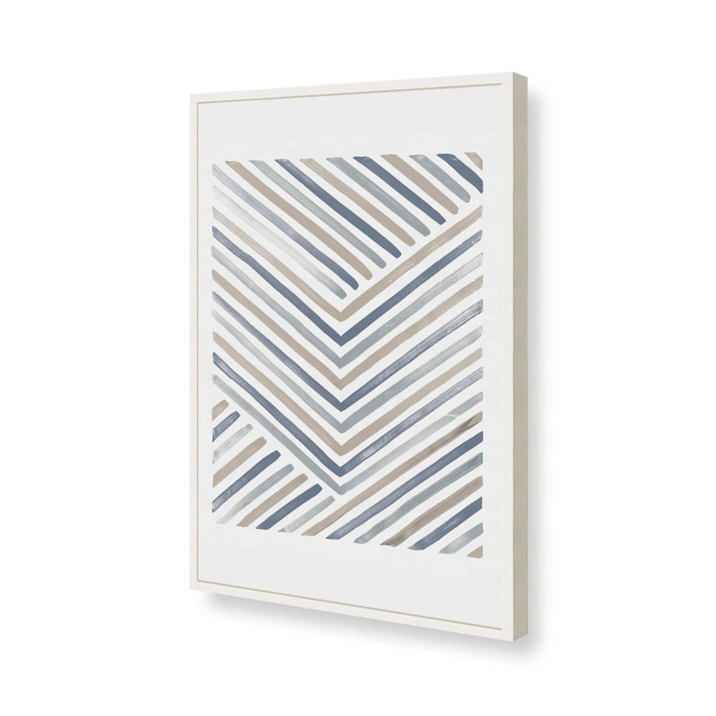 Linear Visions IV, impression, Cadre ouvert à coins ouverts, blanc opaque, H 15 po x l 12 po