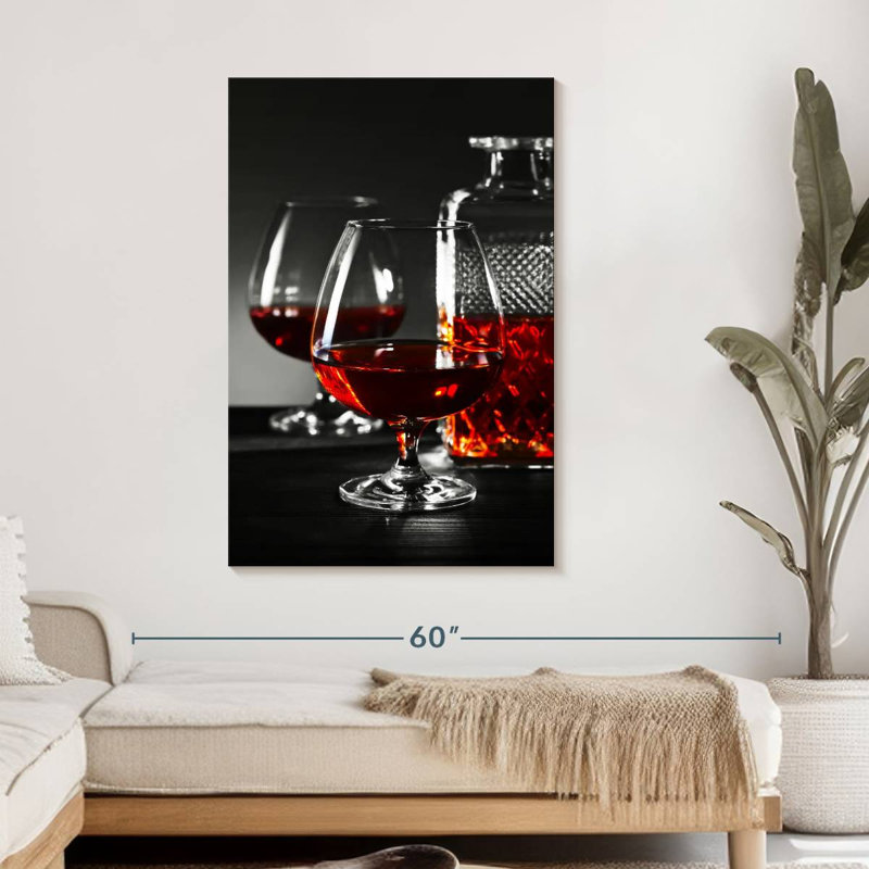 " Cognac Drinks " by SodaPopArt, 45" H x 30" W x 1.25" D