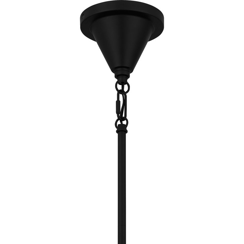Luminaire suspendu géométrique 1 lumière Calaysia, Noir mat