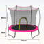 Trampoline durable de 55 pouces avec enceinte sécuritaire et cadre galvanisé pour le plaisir en famille à l'extérieur-132811000