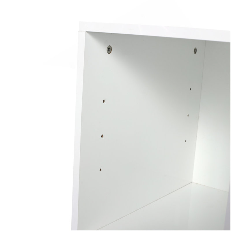 Petites tablettes de rangement murales de 12 pouces, convenant à une petite salle de bain, blanc brillant