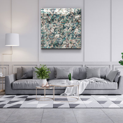 Superbe peinture décorative en verre trempé de 19,7 po x 19,7 po | 100% verre trempé, épaisseur: 0,16 pouce | Impression UV pour des couleurs éclatantes | Parfait pour la décoration intérieure, le salon ou le bureau