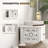Nightstand Set of 2 with Drawer and Open Storage Shelf, White-125912464