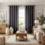 Jeffro Pair of Eyelet Blackout Curtain Panels-474390653-474390624