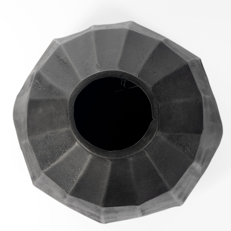 Artemis Handmade Aluminum Table Vase, Gray