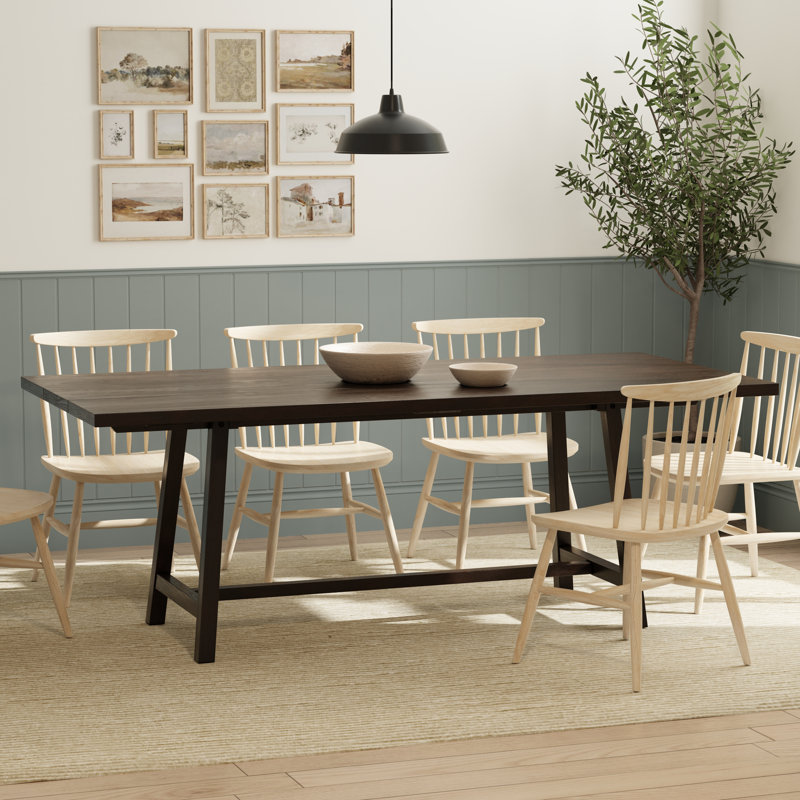 84" Farmhouse Dining Table, Walnut