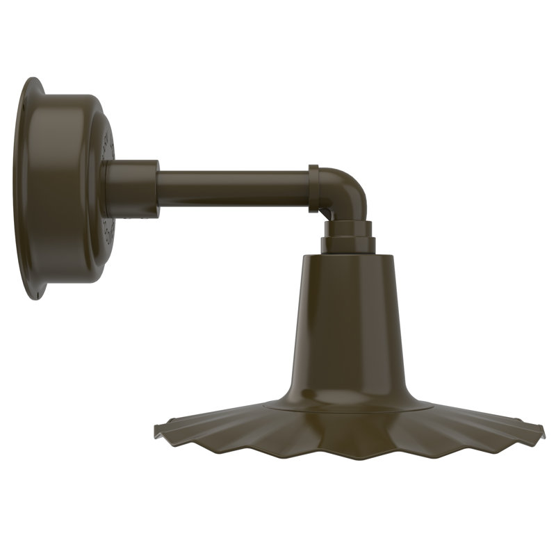 Luminaire de grange d’extérieur Iris, Bronze acajou