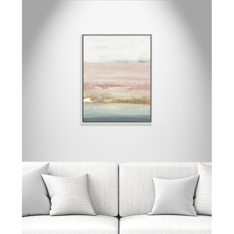Cotton Cany Horizon Cotton Candy Horizon - reproduction d'art, H 29,5 po x l 23,5 po x P 2 po, Toile avec cadre blanc