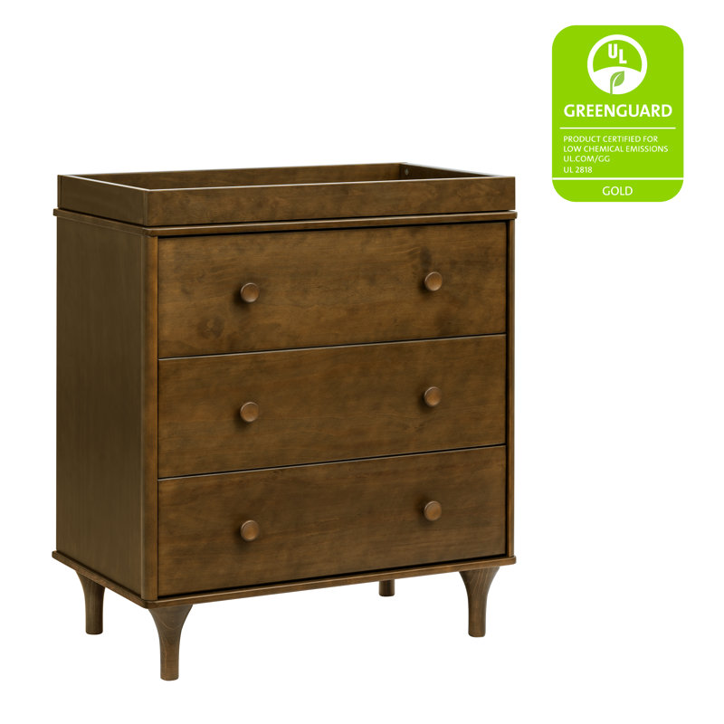 Lolly 3 Drawer Changing Table, Natural Walnut