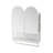 23.62" Modern Double-Arched Mirror Cabinet