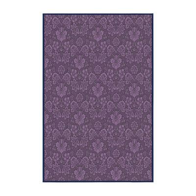 Tapis bleu ardoise à motif